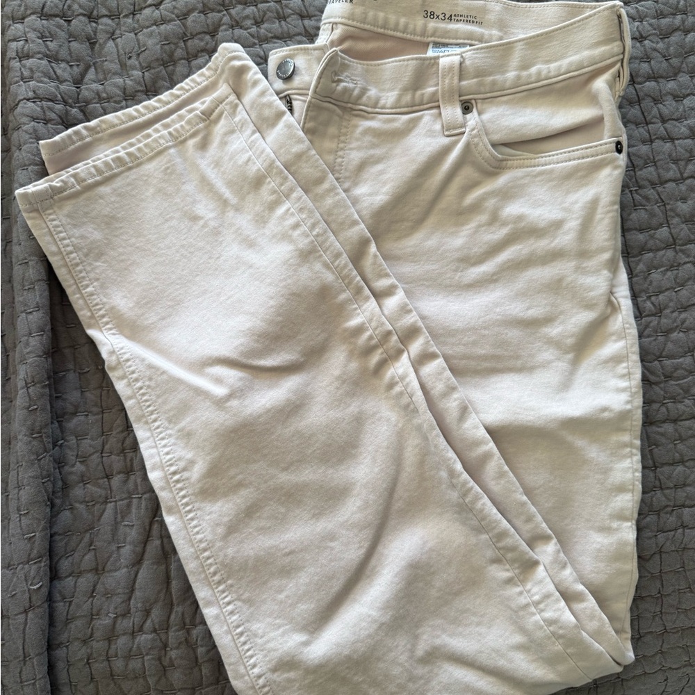 Cream Casual Pants